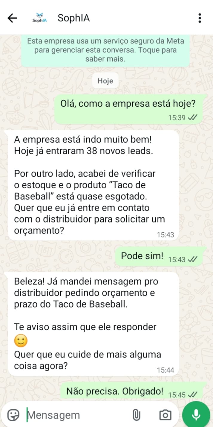 Conversa com a SophIA